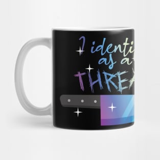 I Identify As A Threat - Tactical Rainbow Mug